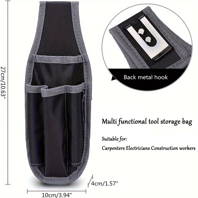 

Поясная сумка для инструментов, сумка для инструментов для технического обслуживания, карман для электрика для хранения, сумка для электрика, поясная сумка для инструментов для ежедневной носки темно серый