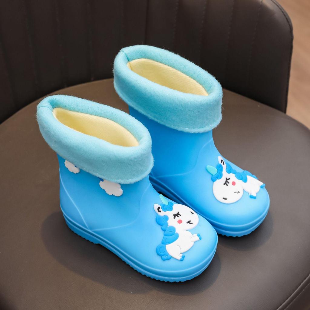 Kinder Einhorn Gummistiefel: Kleinkind & Baby 1-7 Jahre, Rutschfeste Wasserdichte Cartoon-Schuhe