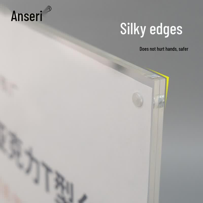 Ansai Rui Magnetic T-Shape Acrylic A4 Display Stand (2-Pack)