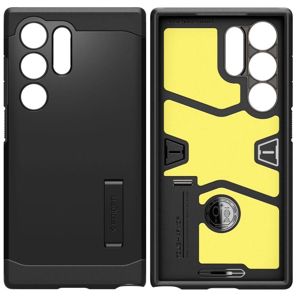 Spigen Schwarz Hülle Für Samsung Galaxy S24 Ultra S928, Tough Armor, Acs07300 - Bild 5