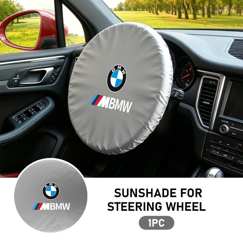 CLRJ1 Foldable Car Steering Wheel Sun Shade Sun Protection Anti-uv Sunscreen For BMW Performance X1 M3 M6 F01 F02 E34 E36 E60 F10 F20