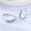 925 Sterling Silver Earrings Eternal Infinite Love Heart Starlight Hoops Earrings for Women Ladies Wedding Jewelry Fashion Gifts