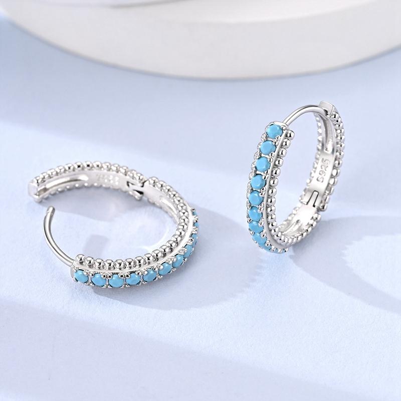 925 Sterling Silver Earrings Eternal Infinite Love Heart Starlight Hoops Earrings for Women Ladies Wedding Jewelry Fashion Gifts