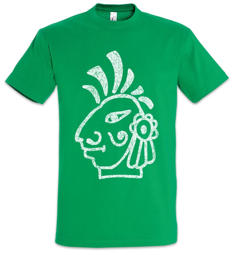 Aztec Head Symbol T-Shirt Aztecs Empire Tattoo American Indians Tribe Sign