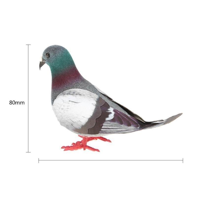 Simulation Foam Pigeon Model Fake Artificial Imitation Bird Animal Home Garden Ornament Miniature Decoration Home Decoration