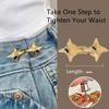 Four Pointed Star Jeans Buttons Adjustable Pants Pins Fashionable Belt Buckles  Scarf Fastening