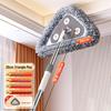 Multi-Functional Telescopic Triangle Mop for Cleaning Ceilings, Walls, and Roofs