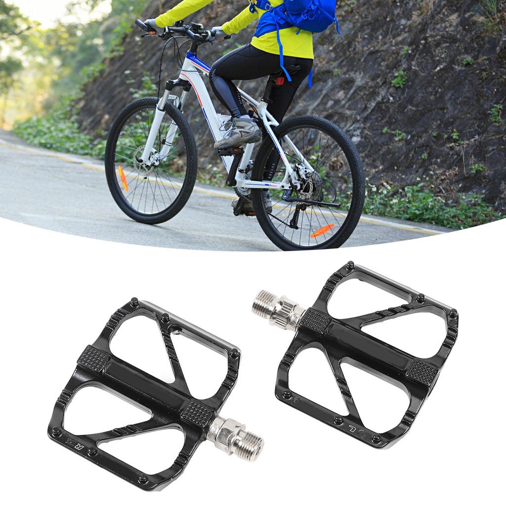 2 buc Pedale Bicicletă Aliaj Aluminiu cu Rulment Eliberare Rapidă Pedală Platformă Bicicletă pentru Biciclete de Șosea și Biciclete Montane
