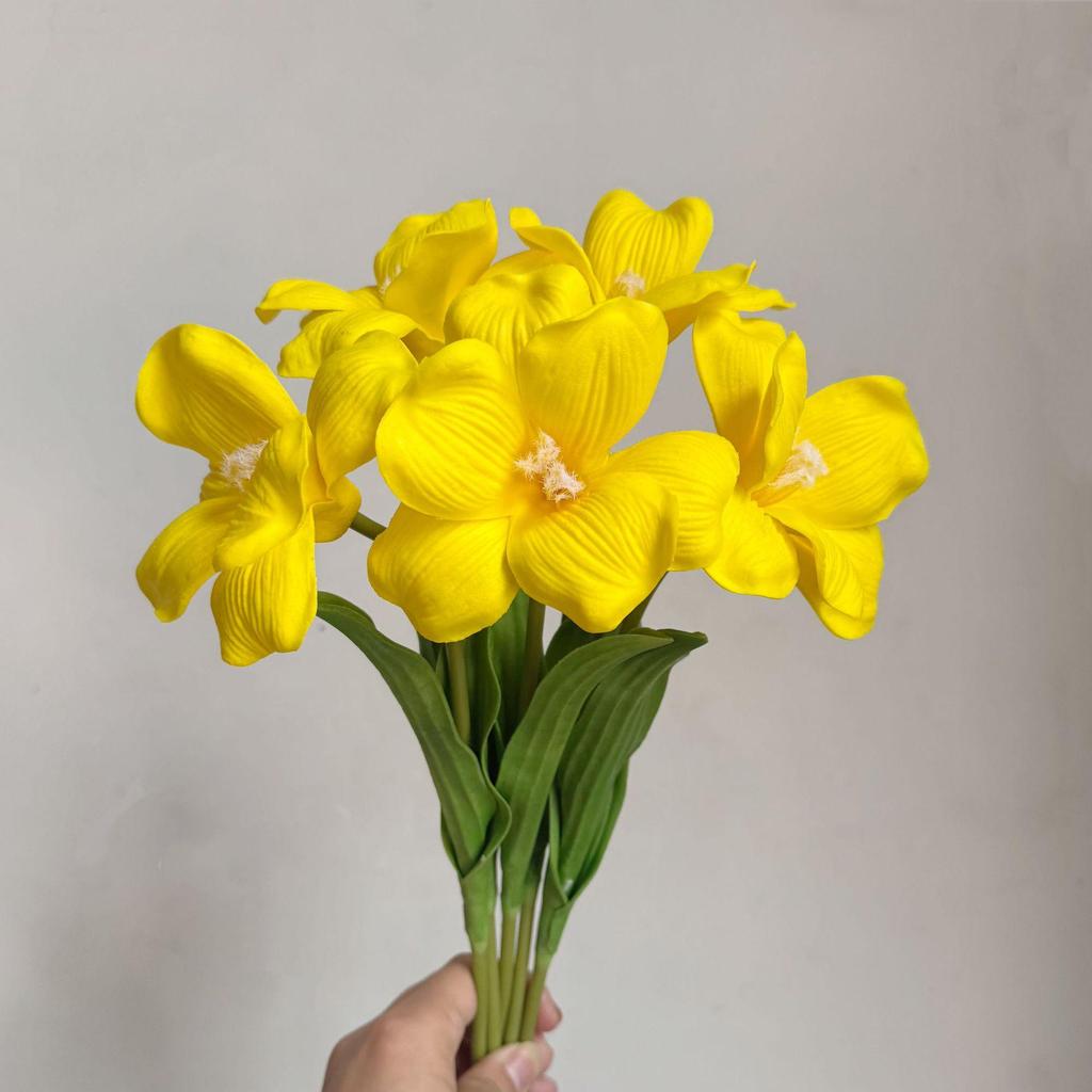 Hochwertige PU Brauner Tulpenblumen-Dekor für Wohnzimmer & Hochzeitsfotografie