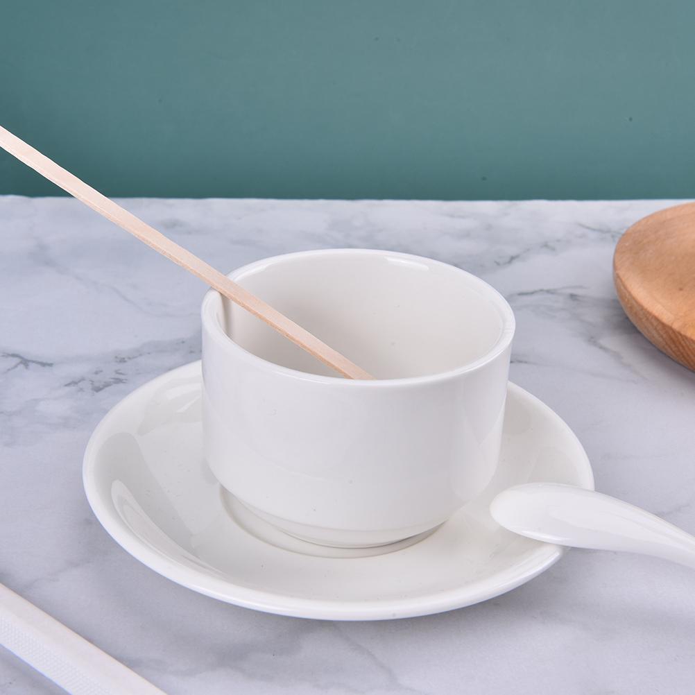 100ks jednorázových tyčinek na míchání Přírodní dřevěné čajové míchačky na kávu Potřeby pro kavárny