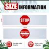 Peryiter 2 Pieces Door Guard Safety Banner 50 x 12 Inch Combination Double Sided Do Not Enter Sign for Bedroom Stop Sign Strip for Wandering