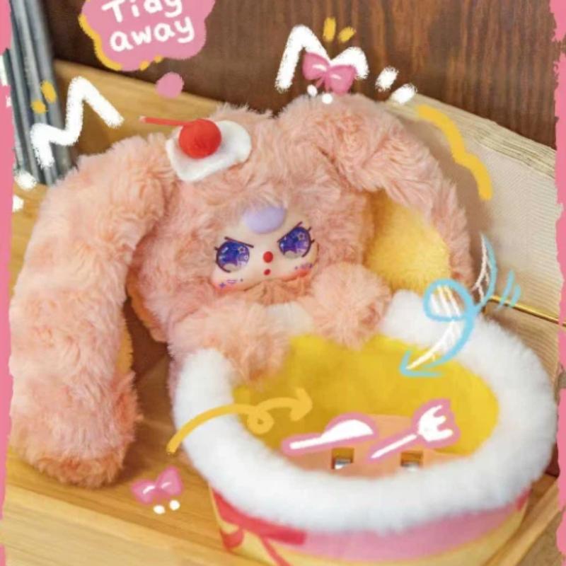 New Baby Three Plush Storage Basket Blind Box Cute Doll with Storage Function Multi-Use Storage Bag Box Trendy Toy Mystery Beautiful Gift