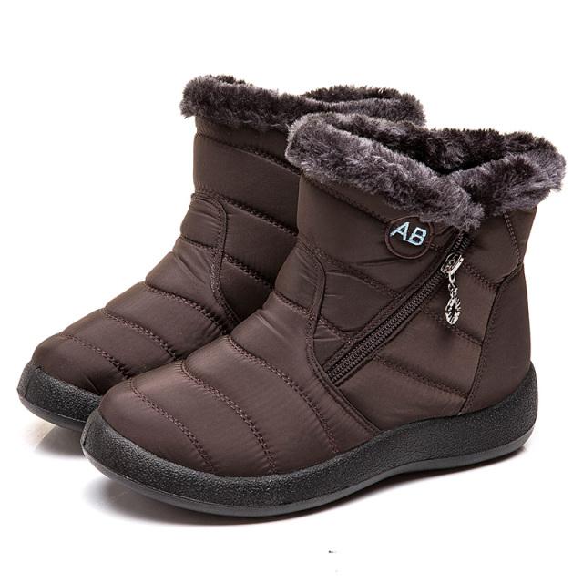 Damenstiefel Mode Wasserdichte Schneestiefel für Winterschuhe Damen Lässig Leichte Knöchelstiefel Mujer Warme Winterstiefel