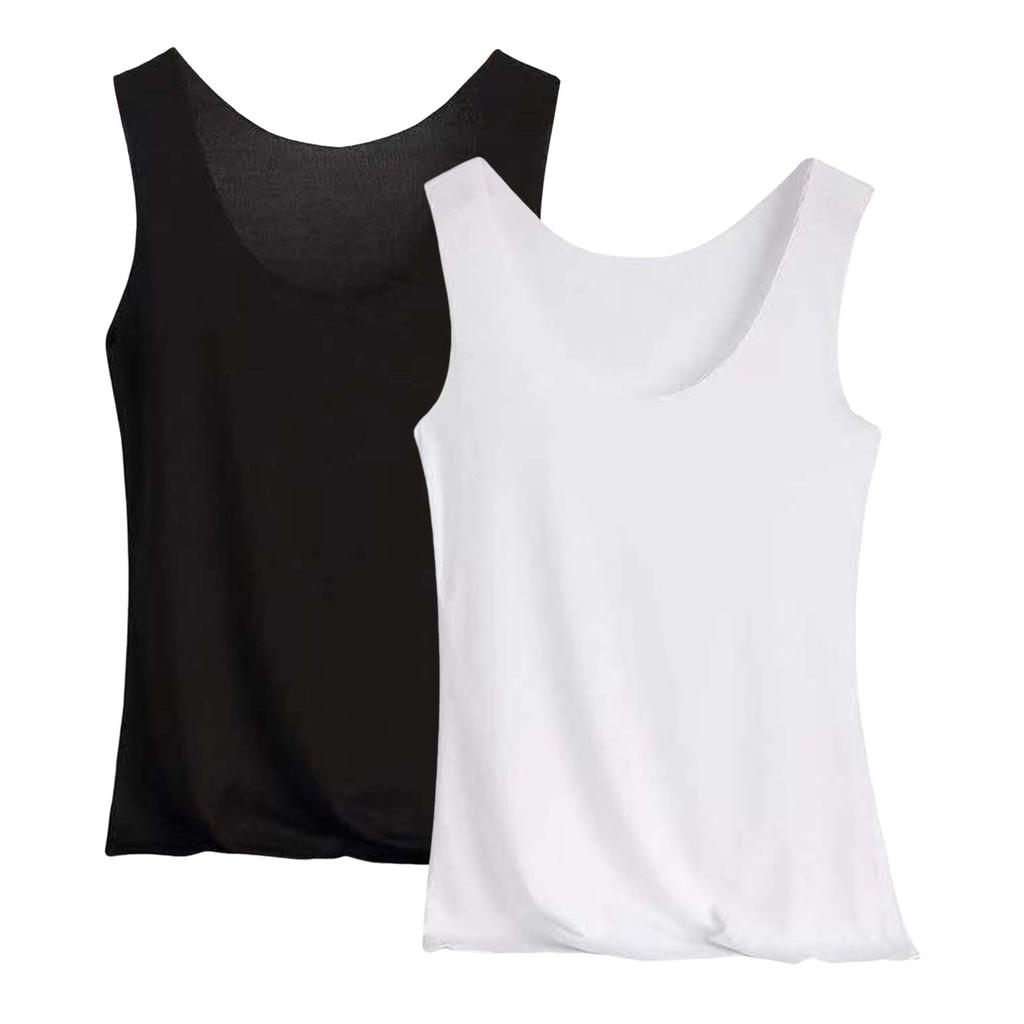 Women's Thin Seamless Quick-Drying Elastic Breathable Sports Sleeveless Vest Two-Piece Set