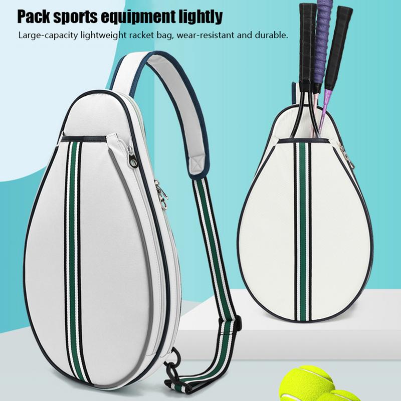 Badminton Racket Bag Badminton Racquet Storage Organizing Pouch Waterproof Racquet Tote Pack Large Protective Rackets Cover Bag