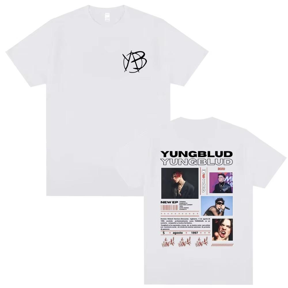 Yungblud Music Album Weird Graphic Tshirts Mens Fashion Hip Hop Oversized T Shirt Men Women Alternative Rock Vintage T Shirts
