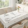 French Thickened Tablecloth Waterproof Skin Friendly Printed Desk Cover Modern Minimalist Waterproof and Oil Resistant Table Mat