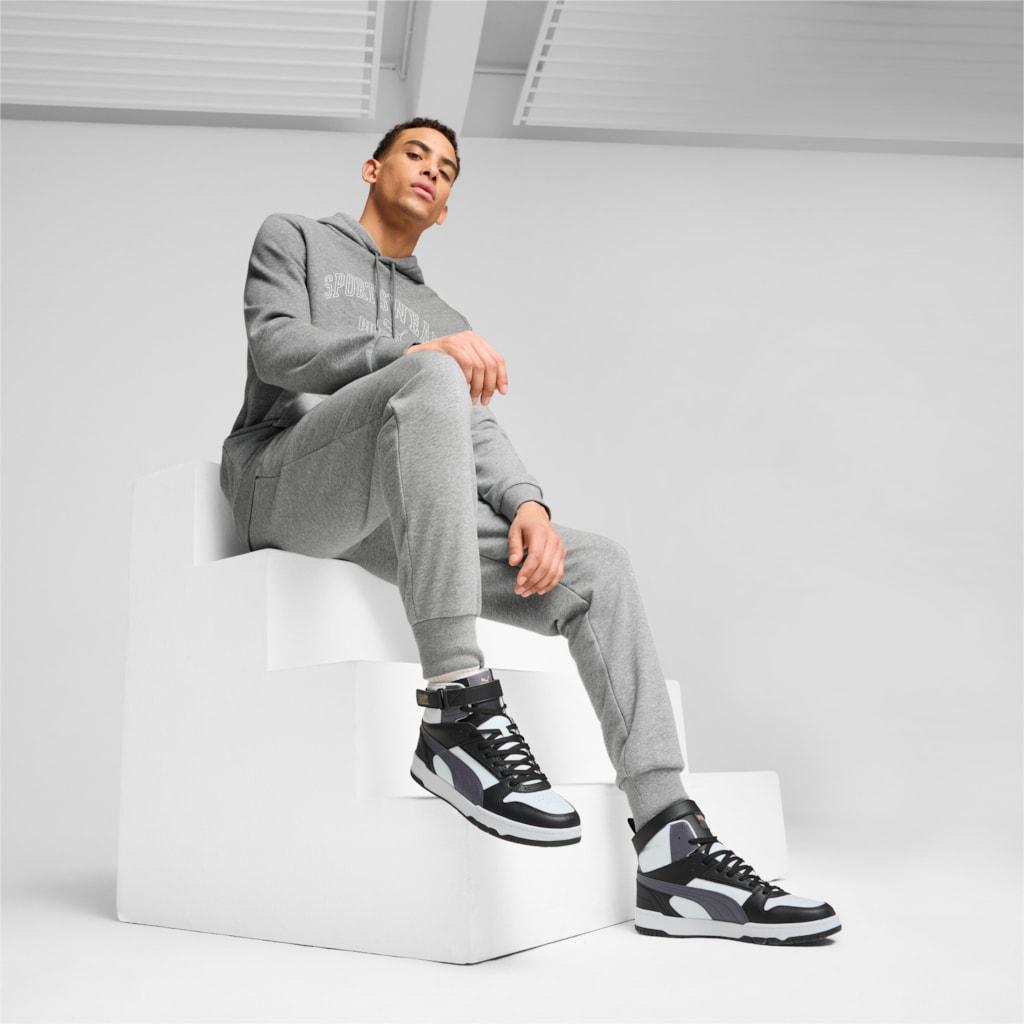 Sneakers da uomo Puma RBD Game alti alla caviglia in pelle neri (385839-32)
