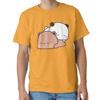 Bubu And Dudu Taking A Sweet Dream Nap Gift T Shirt Kawaii Panda Bear Cartoon Graphic Tee Cute Y2K Clothes All Size Tee