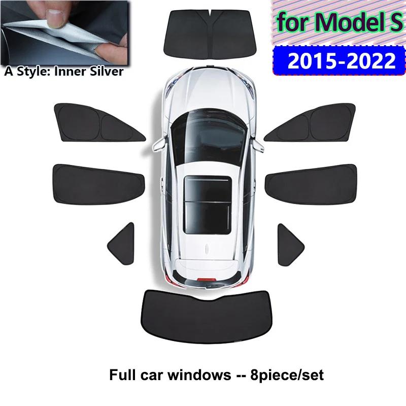 For Tesla Model S Sun Shade Privacy Window Sunshade Foldable Glass Roof Skylight Blind Sunroof Shading ModelS Anti UV Protector