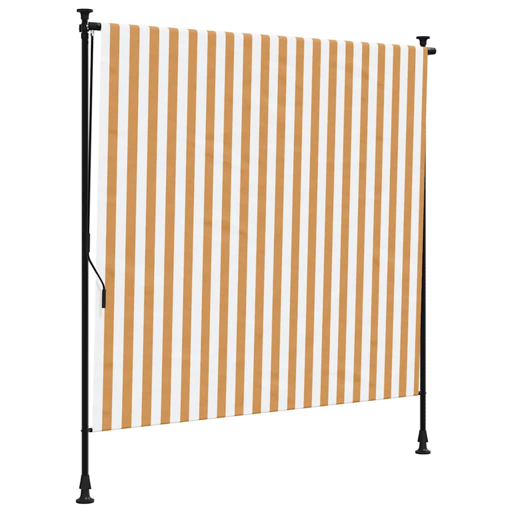 Vidaxl Roleta Zewnętrzna, Pomarańczowo-Biała, 150X270 Cm