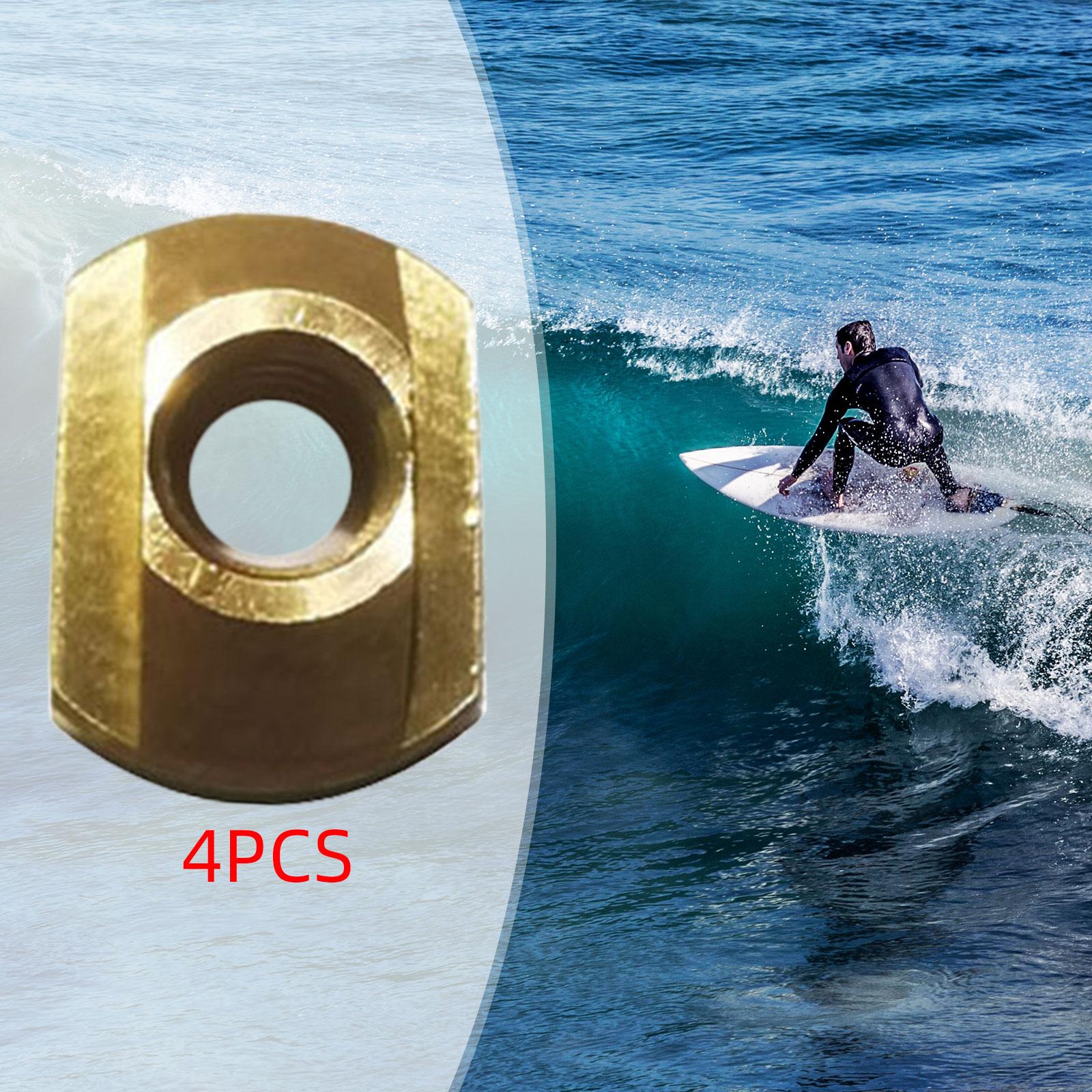 

4 Pieces M8 Hydrofoil Mounting T Nuts Supplies for Hydrofoil Track Outdoor жёлтый