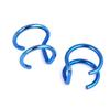 2 PCS New Punk Rock Ear Clip Cuff Wrap Earrings No Piercing-Clip Hollow Out U Pattern Statement Fashion Jewelry Gifts