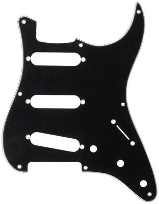 Stratocaster SSS 8-Hole 3-Ply Black Pickguard