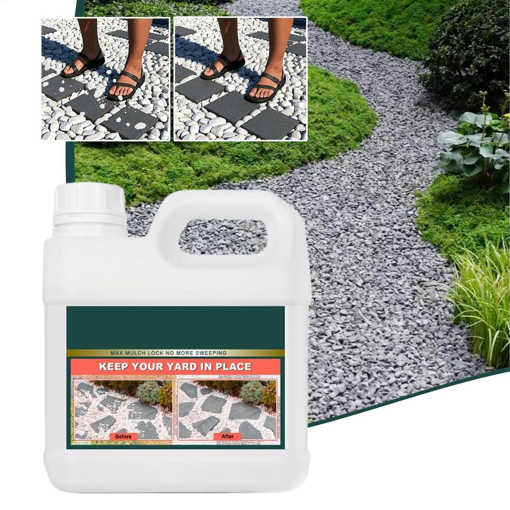 Starker Steinkleber für den Landschaftsbau – Unsichtbarer Kieselkleber, dauerhafter Kiesbinder für Einfahrten, Gärten und Wege