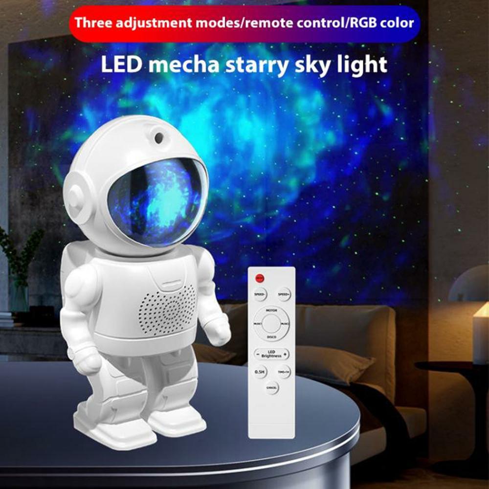 Astronaut Starry Sky Projector Night Light Bluetooth-Compatible Space Galaxy Nebula Lamp with Remote Control