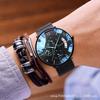 Orologio meccanico automatico ultra-sottile orologio da uomo versione coreana orologio al quarzo per studenti calendario luminoso impermeabile tendenza