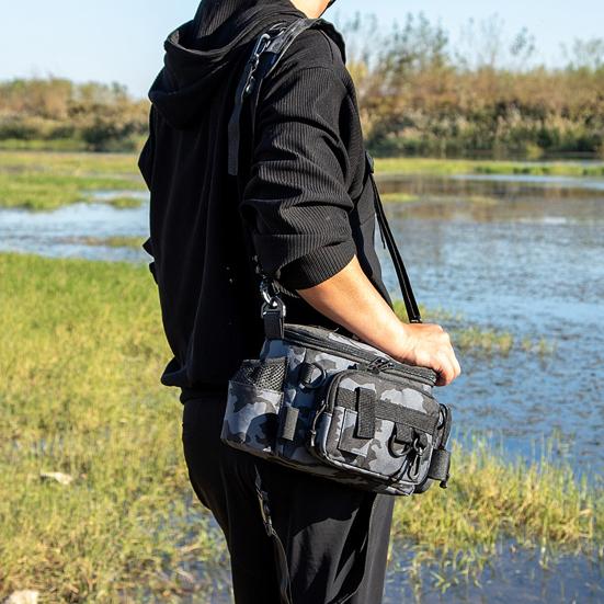 Rybářská ledvinka velkokapacitní design s více kapsami odolná rybářská ledvinka odolná proti opotřebení