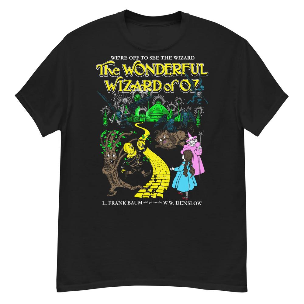 THE WONDERFUL WIZARD OF OZ ILLUSTRATIONS T-shirt Cotton Tee All Size S-4XL Unisex T-Shirt L