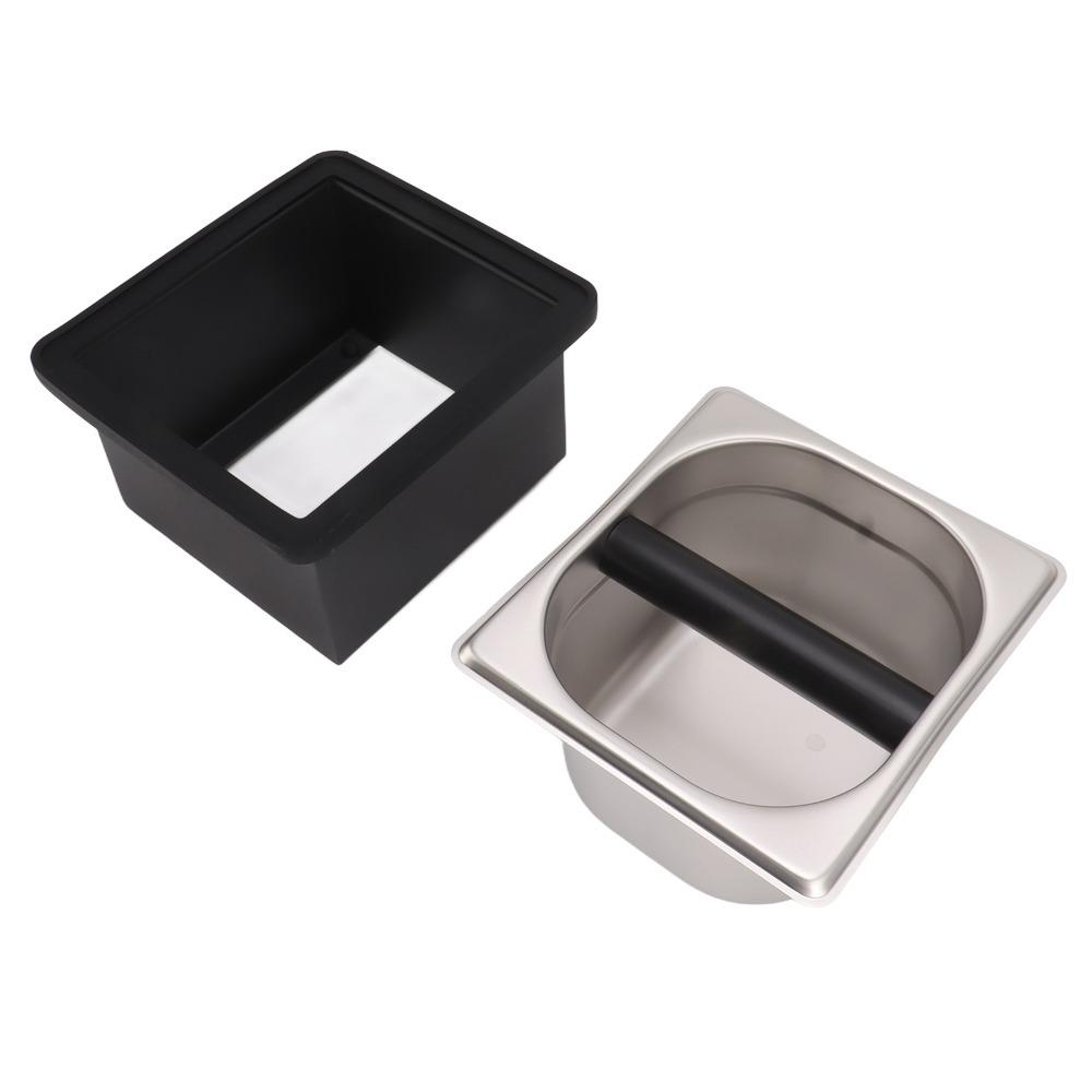 Removable Container Coffee Knock Box Large Capacity Grounds Disposal Container For Coffee Bar