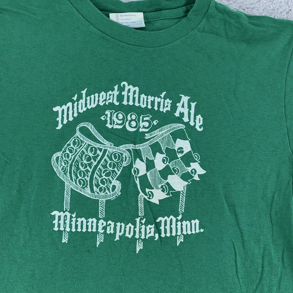 Vintage Midwest Morris Ale Dancing Shirt Mens XXS 1985 Minneapolis 80s USA