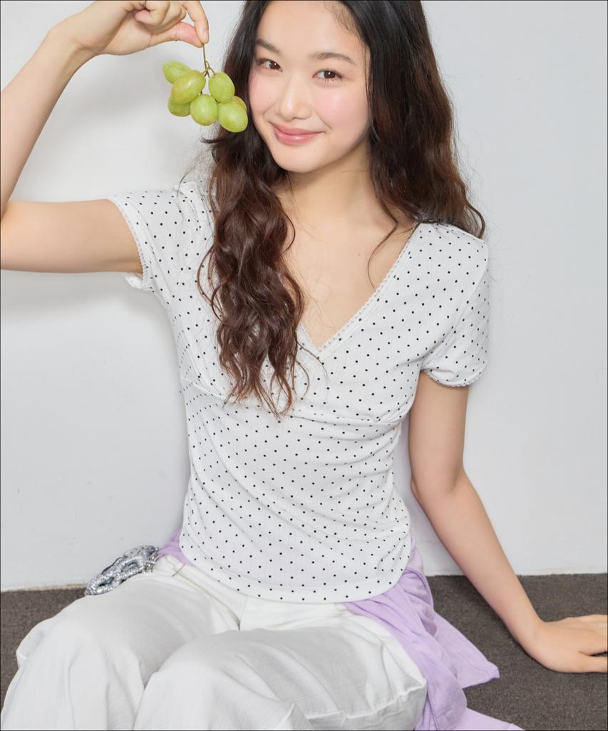 MIXXO Lace Short Sleeve T-Shirt_Miwhwg503A