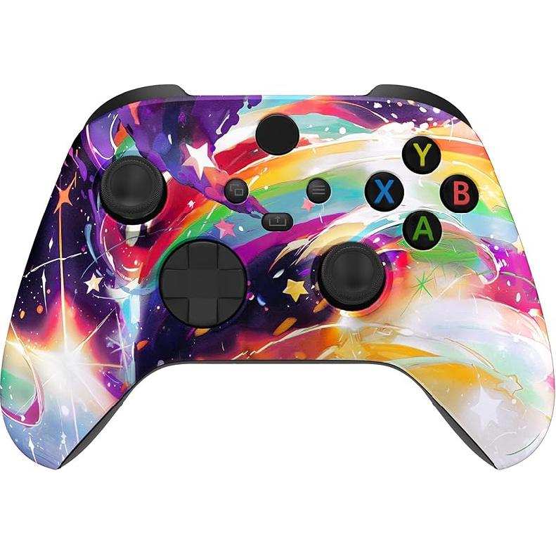 eXtremeRate Replacement Shell for Xbox Series X|S Controller - Unleash Your Style - Donut Odyssey Custom Acessories Skin Front Housing Cover for Xbox