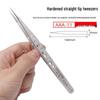Titanium Alloy Tweezers with Anti-Flywire, Extra Sharp Bent & Straight Tips for Fingerprint Mobile Phone Repair