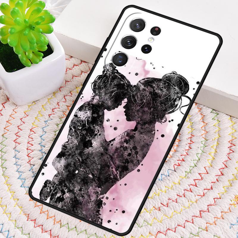 Super Mom Baby Girl Son Daughter TPU Phone Case For Samsung Galaxy Note 10 Pro S26 S25 S24 S23 S22 Ultra Plus S21 FE S20 Cover