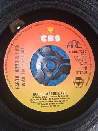 

7inch Record EARTH WIND FIRE Boogie Wonderland SCBS7292 CBS UK SoulFunk Used