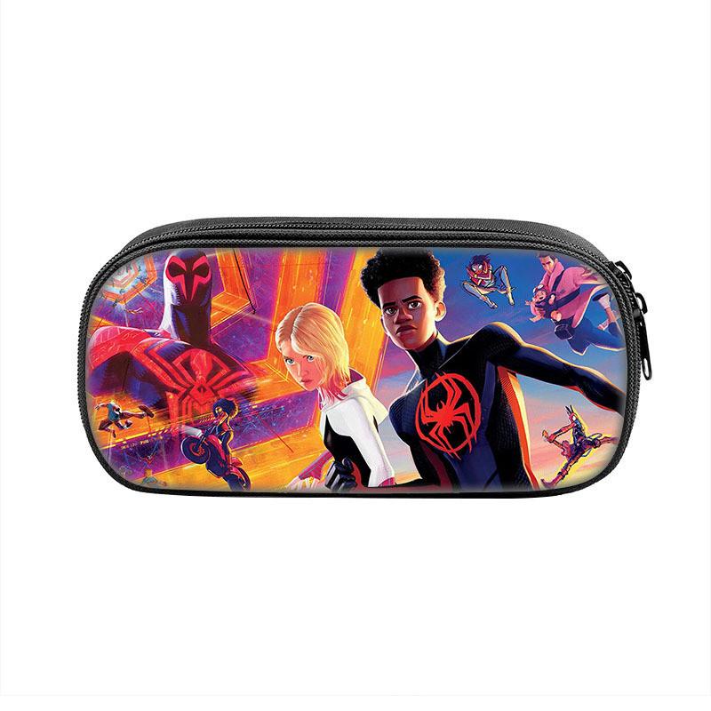 Spiderman Student Pencil Case With Polyester Material And Large Storage For School Supplies