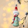 2pcs Colorful Christmas Tree Hanging Pendant Unique Santa Claus Figurine Christmas Plush Dolls  Prop