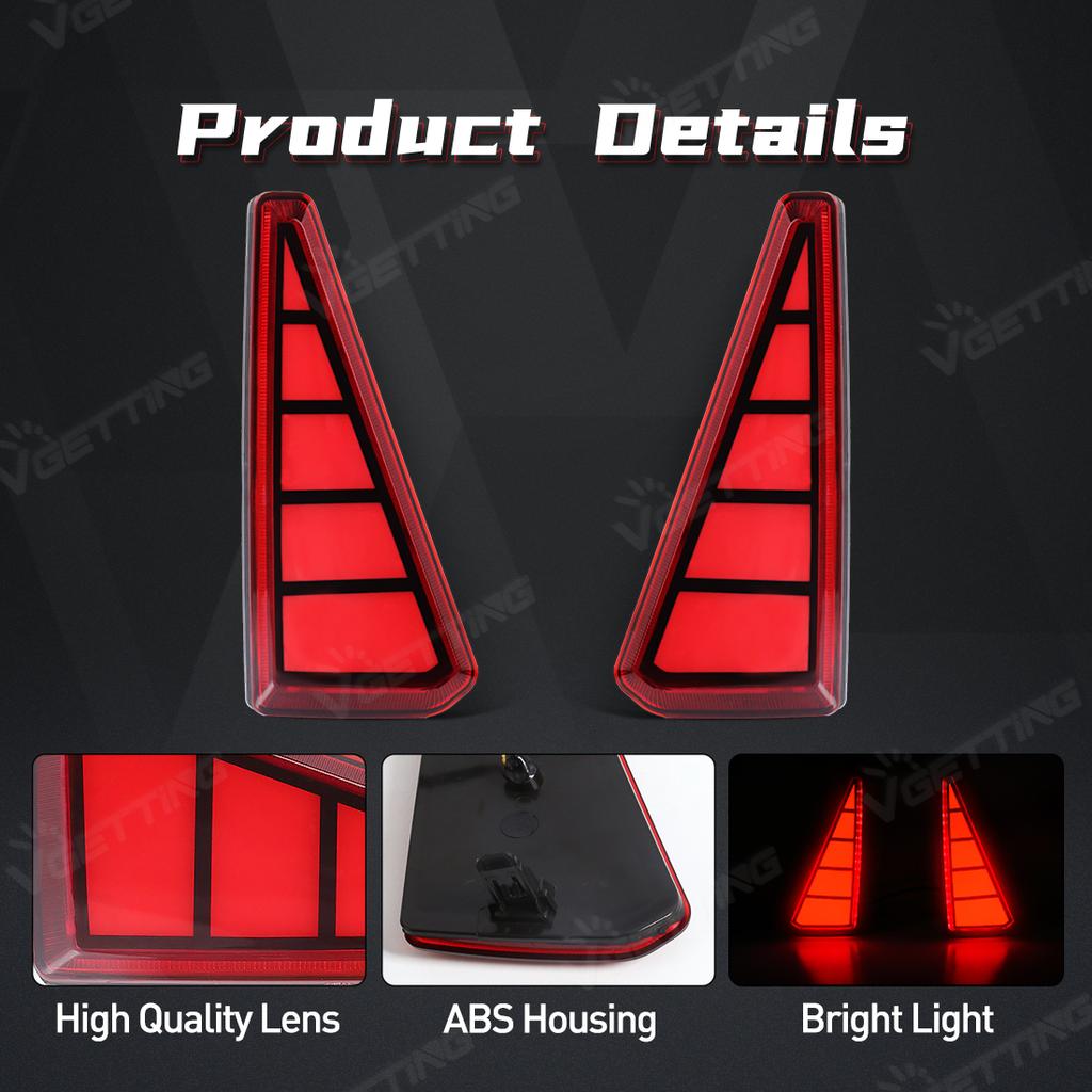 LED Rear Bumper Reflector Lights For Toyota RAV4 2013 2014 2015 Running Brake Lamp Dynamic Flowing Turn Signal Car Accessories