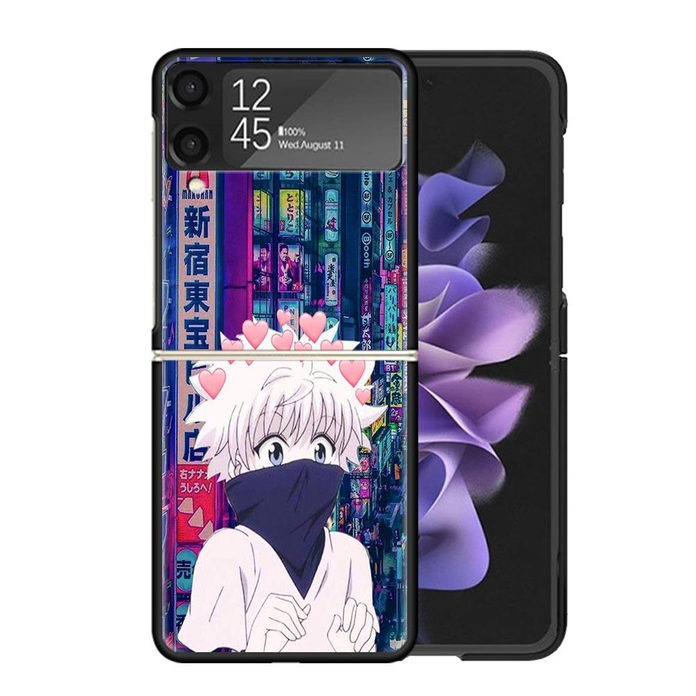 Hunter X Killua Clear Phone Case For Samsung Z Flip 7 6 5 4 3 Galaxy ZFlip7 ZFlip6 ZFlip5 ZFlip4 ZFlip3 5G Print Cover Z Flip 7