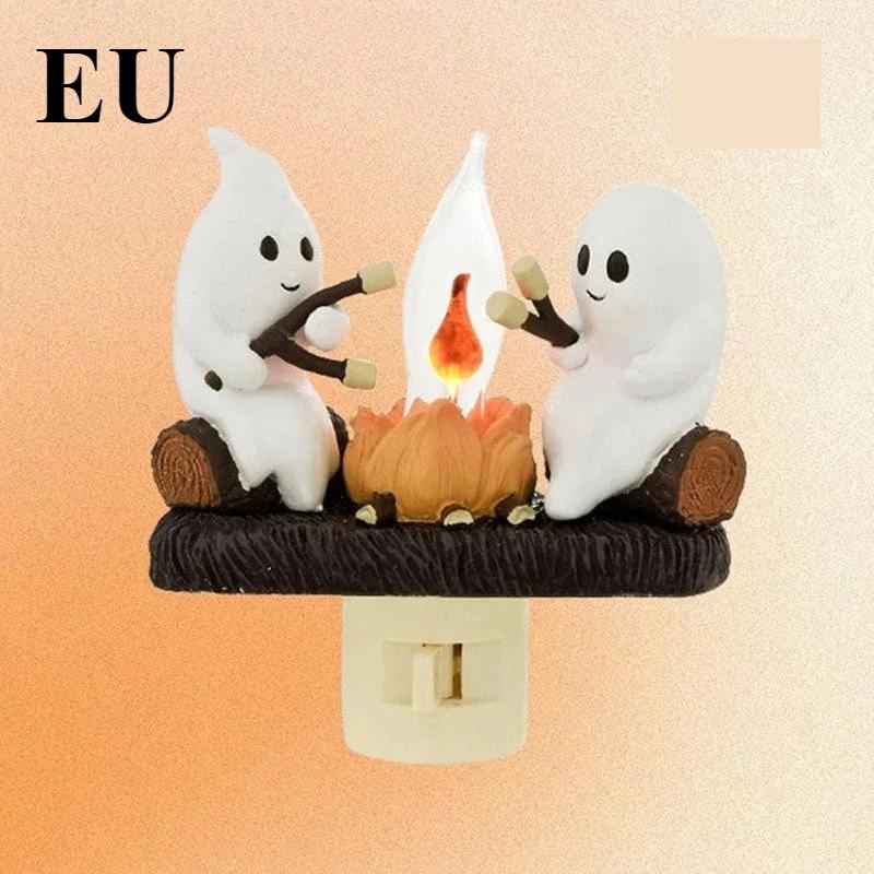 

Украшение на Хэллоуин, мерцающий ночник, костер, ночник на Хэллоуин, светодиодный, маленький электрический, имитация костра, ночник-звезда