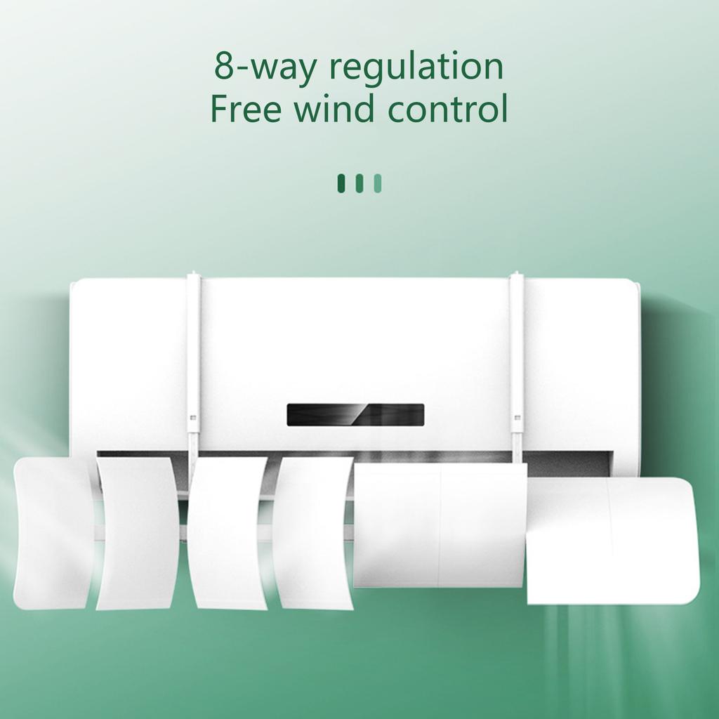 Deflector de Viento Ajustable para Aire Acondicionado Transpirable Deflector de Aire Acondicionado Dispositivo Parabrisas para Uso Doméstico y de Oficina