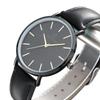 New Business Simple Classic 6.5mm Ultra Thin Men Watch Genuine Leather Strap Quartz Wrist Watch