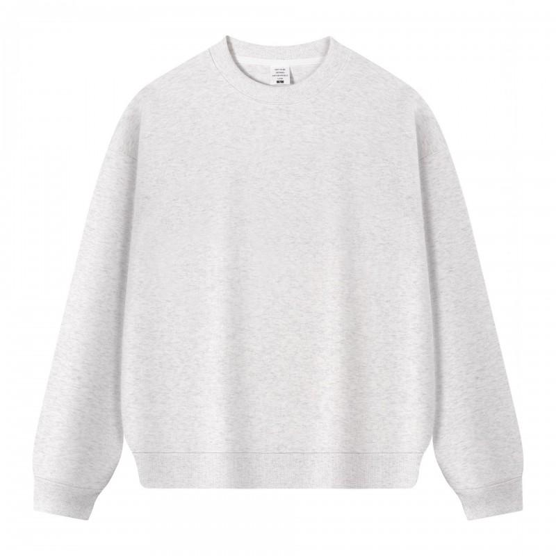 Mens Heavyweight 350g Cotton Oversized Drop Shoulder Crewneck Sweatshirt Casual Loose Fit Basic Tee
