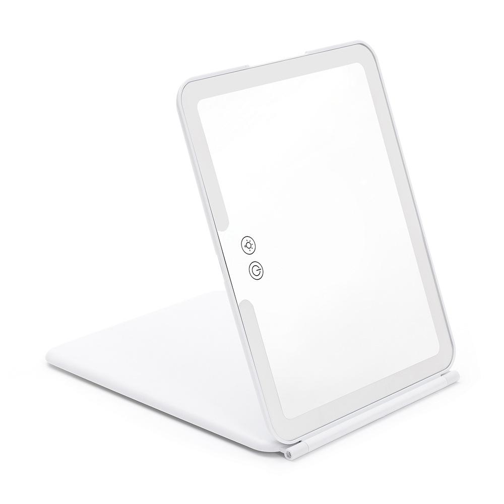 10 Inch LED Makeup Mirror Foldable Portable Large Vanity Mirror with Light