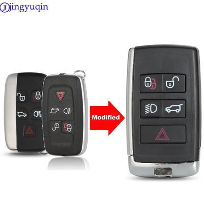 Coque de clé de voiture modifiée Jingyuqin pour Land Rover Range Sport Discovery 4 Evogue LR4 2010-15, remise à neuf pour XE XFL et Jaguar Freelander
